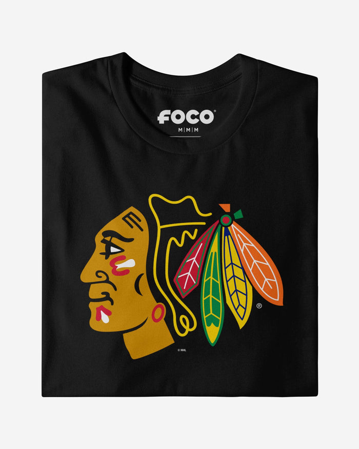 Chicago Blackhawks Primary Logo Long Sleeve T-Shirt FOCO - FOCO.com