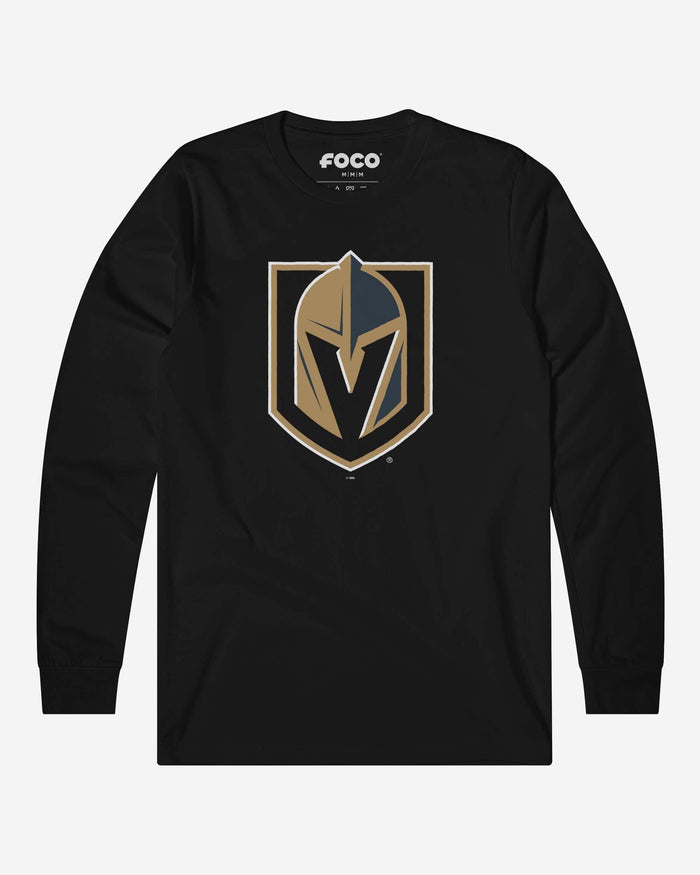 Vegas Golden Knights Primary Logo Long Sleeve T-Shirt FOCO Black S - FOCO.com