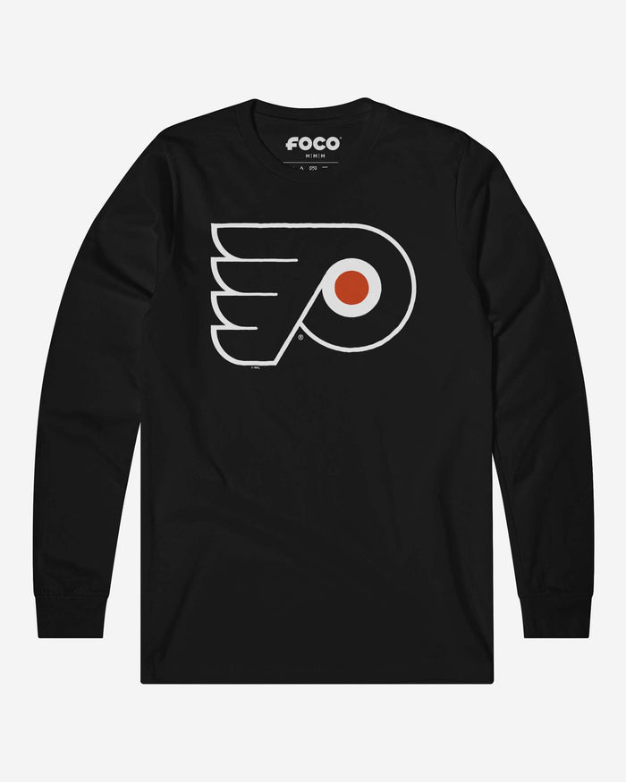 Philadelphia Flyers Primary Logo Long Sleeve T-Shirt FOCO Black S - FOCO.com