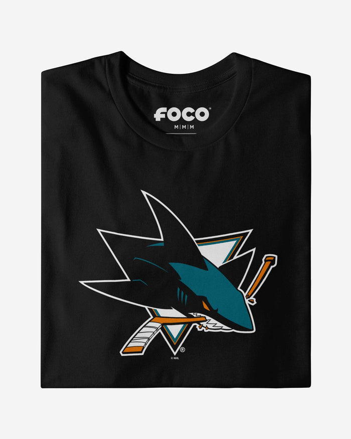 San Jose Sharks Primary Logo Long Sleeve T-Shirt FOCO - FOCO.com