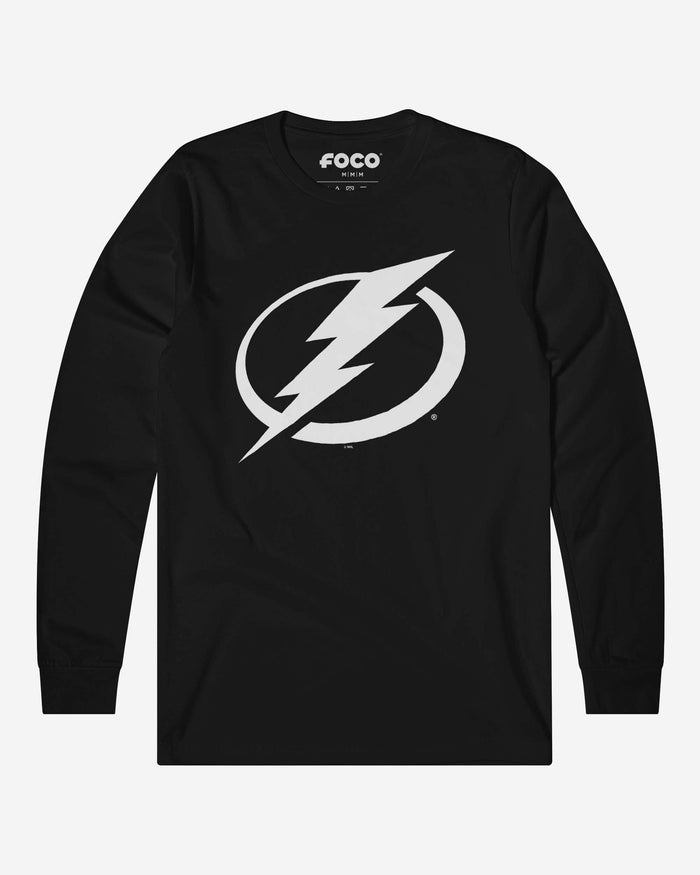 Tampa Bay Lightning Primary Logo Long Sleeve T-Shirt FOCO Black S - FOCO.com