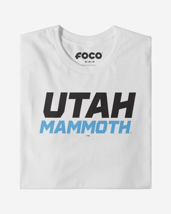 Utah Mammoth Wordmark Logo Long Sleeve T-Shirt FOCO Athletic Heather S - FOCO.com