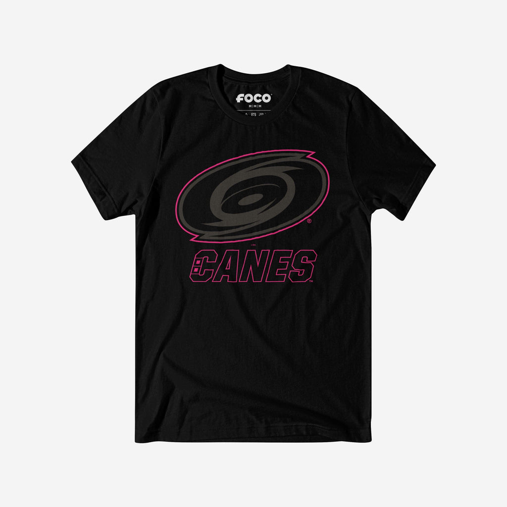 Carolina Hurricanes Highlight Reel T-Shirt FOCO Black/Neon Pink S - FOCO.com