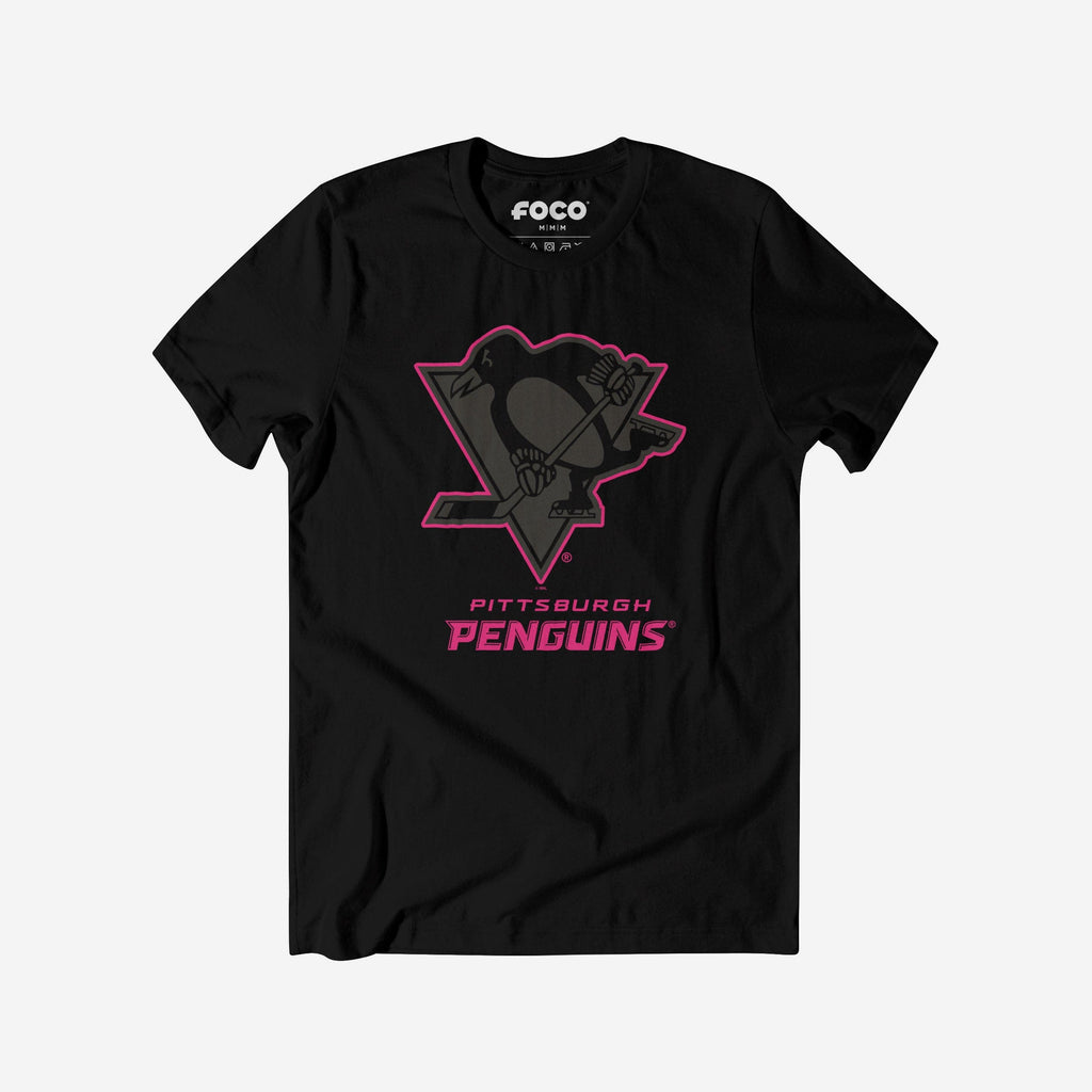 Pittsburgh Penguins Highlight Reel T-Shirt FOCO Black/Neon Pink S - FOCO.com