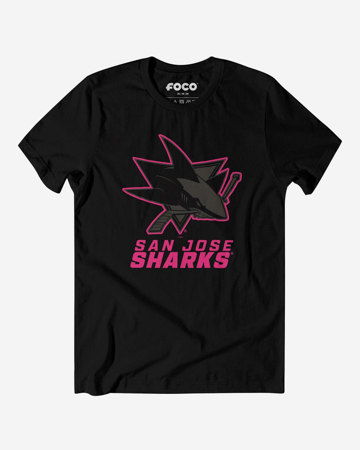 San Jose Sharks Highlight Reel T-Shirt FOCO Black/Neon Pink S - FOCO.com