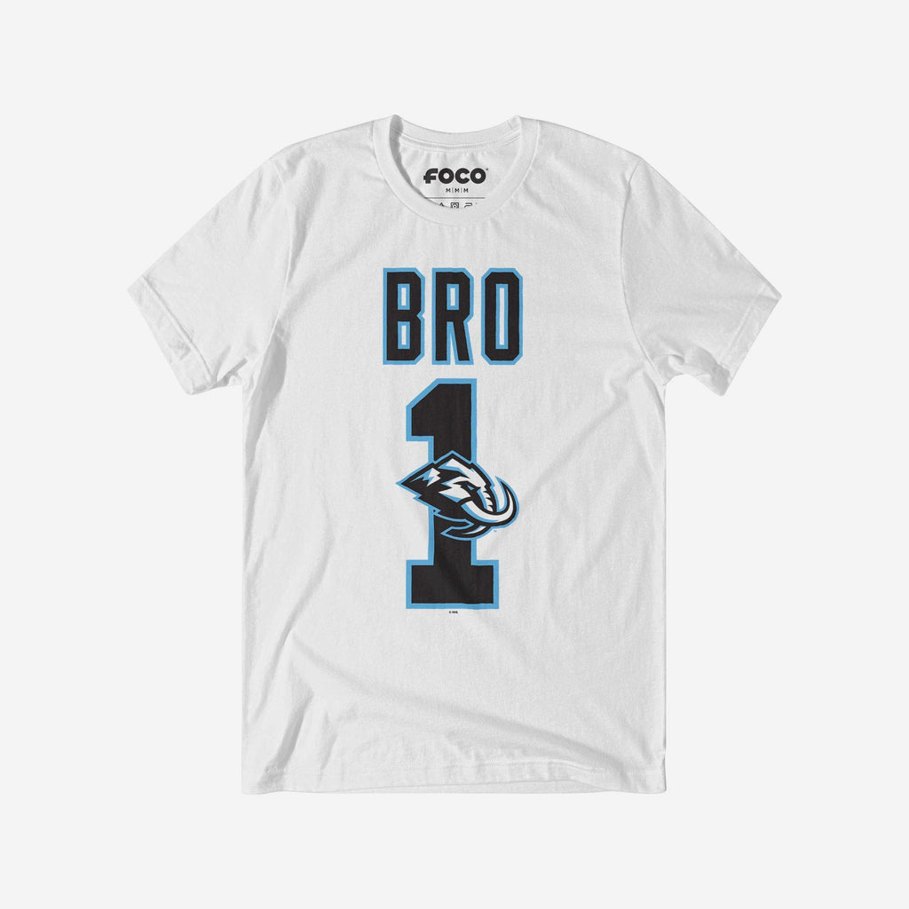 Utah Mammoth Number 1 Bro T-Shirt FOCO S - FOCO.com