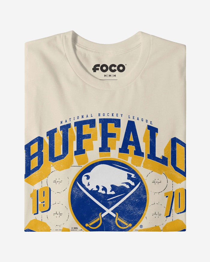 Buffalo Sabres Rink Arched Wordmark T-Shirt FOCO - FOCO.com