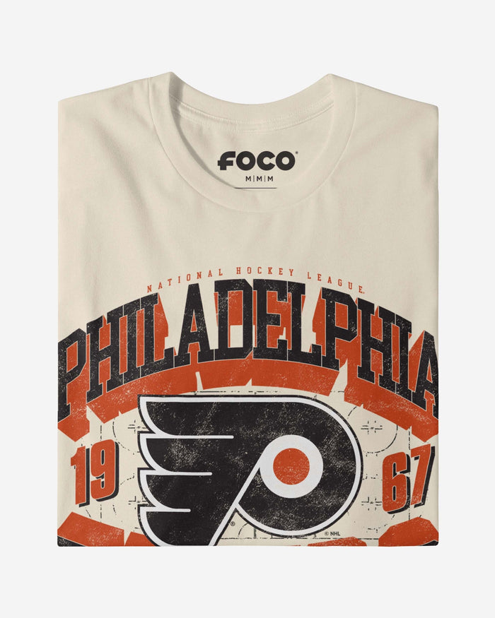 Philadelphia Flyers Rink Arched Wordmark T-Shirt FOCO - FOCO.com