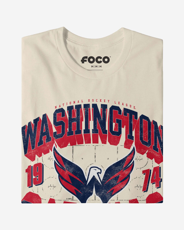 Washington Capitals Rink Arched Wordmark T-Shirt FOCO - FOCO.com