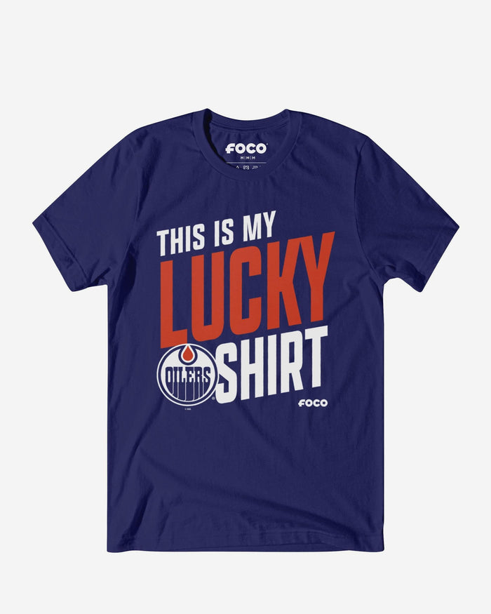 Edmonton Oilers This Is My Lucky T-Shirt FOCO S - FOCO.com