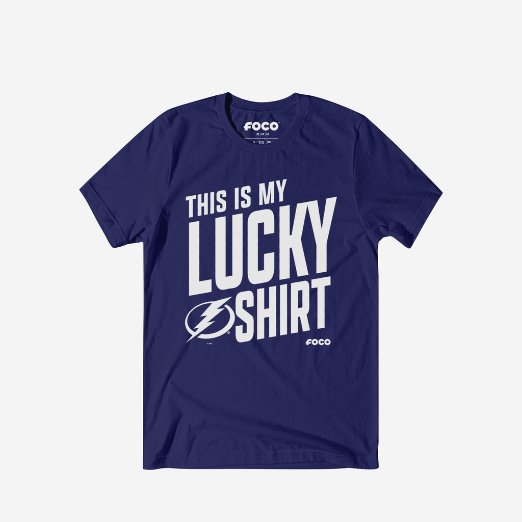 Tampa Bay Lightning This Is My Lucky T-Shirt FOCO S - FOCO.com