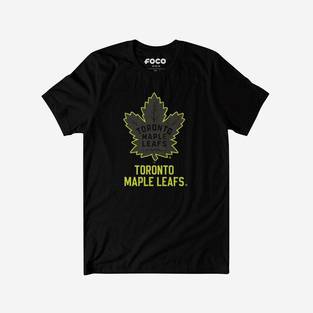Toronto Maple Leafs Highlight Reel T-Shirt FOCO Black/Volt S - FOCO.com