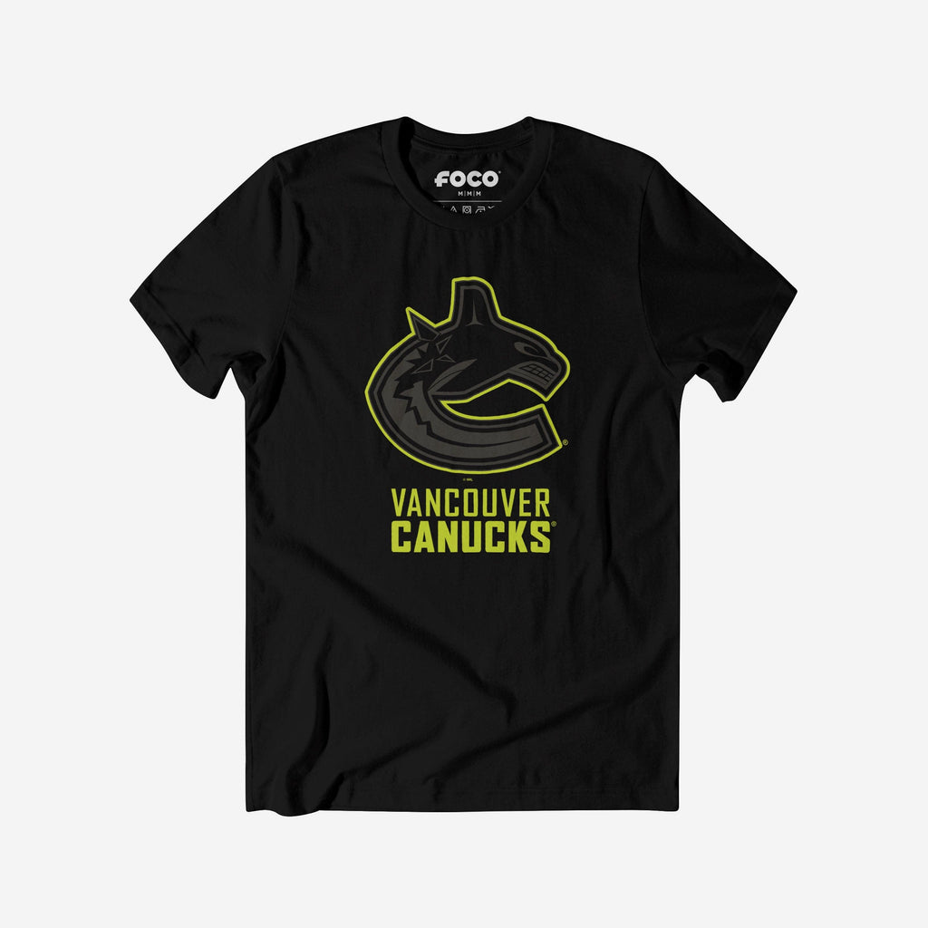 Vancouver Canucks Highlight Reel T-Shirt FOCO Black/Volt S - FOCO.com