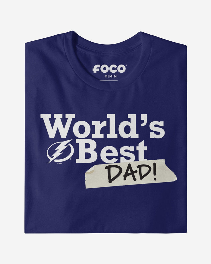 Tampa Bay Lightning World's Best Dad T-Shirt FOCO - FOCO.com