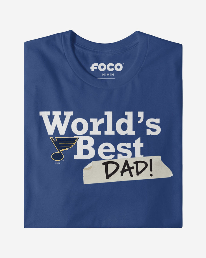 St Louis Blues World's Best Dad T-Shirt FOCO - FOCO.com
