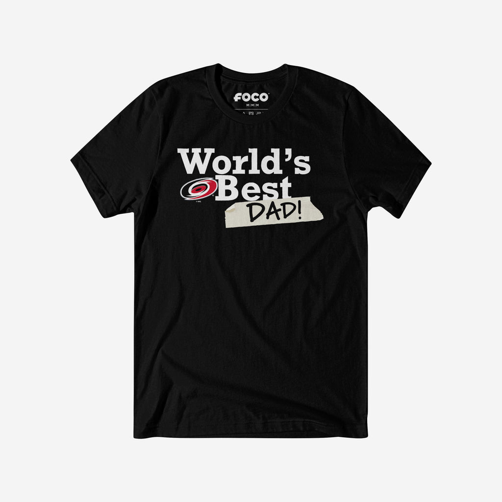 Carolina Hurricanes World's Best Dad T-Shirt FOCO S - FOCO.com