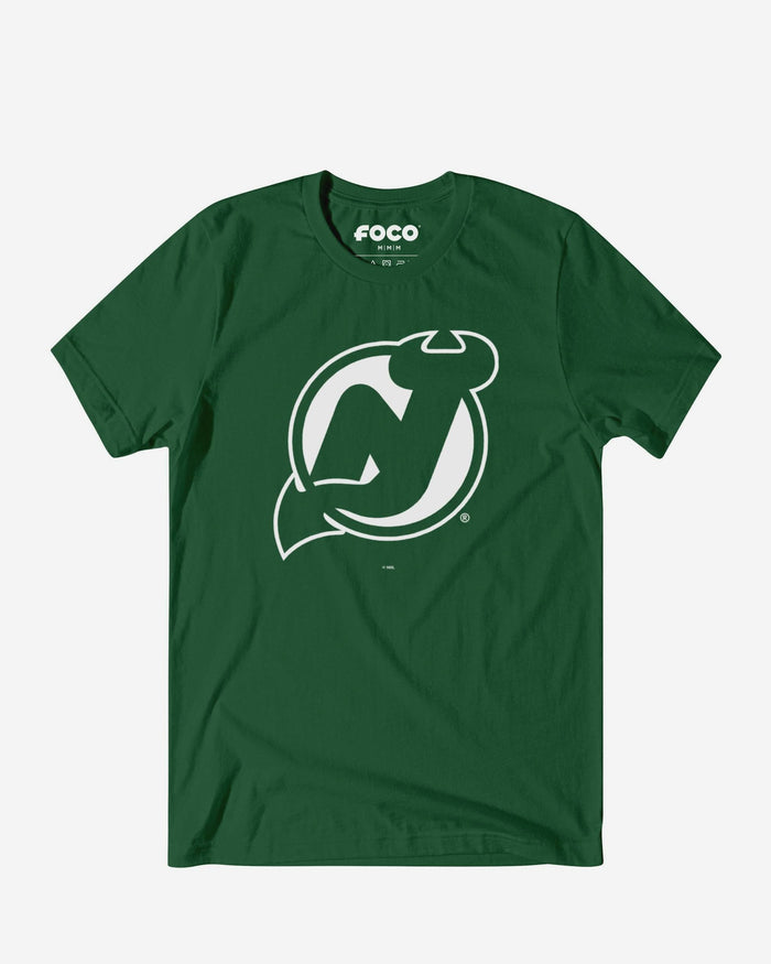 New Jersey Devils White Logo T-Shirt FOCO S - FOCO.com