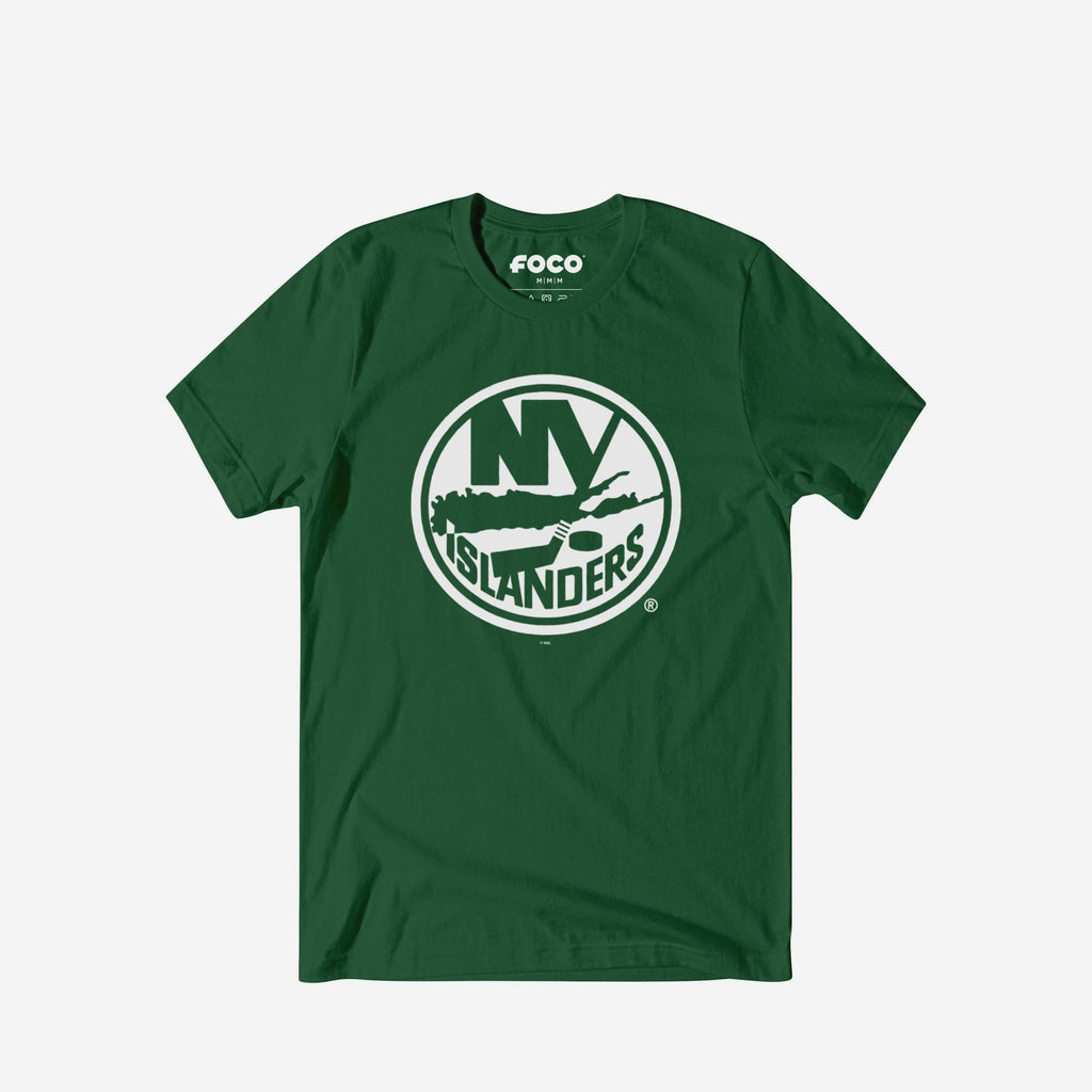 New York Islanders White Logo T-Shirt FOCO S - FOCO.com