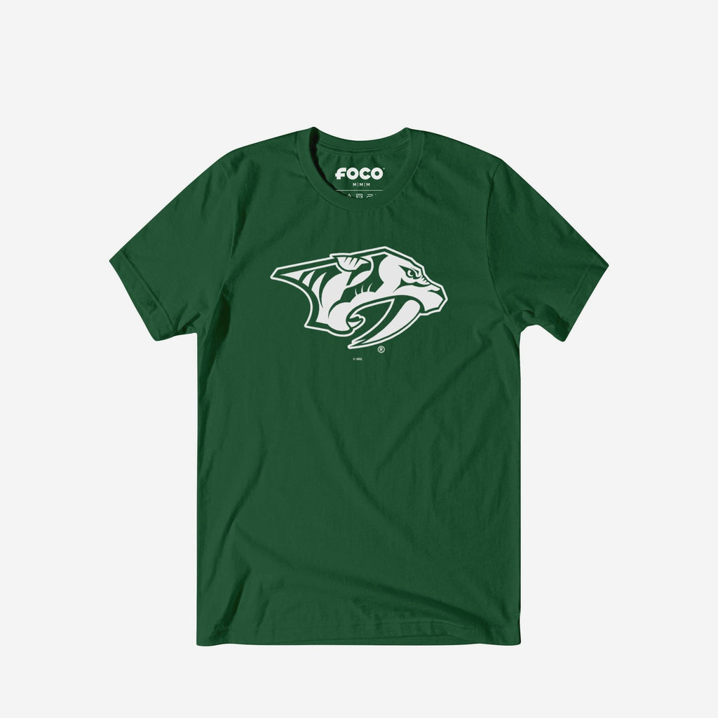 Nashville Predators White Logo T-Shirt FOCO S - FOCO.com