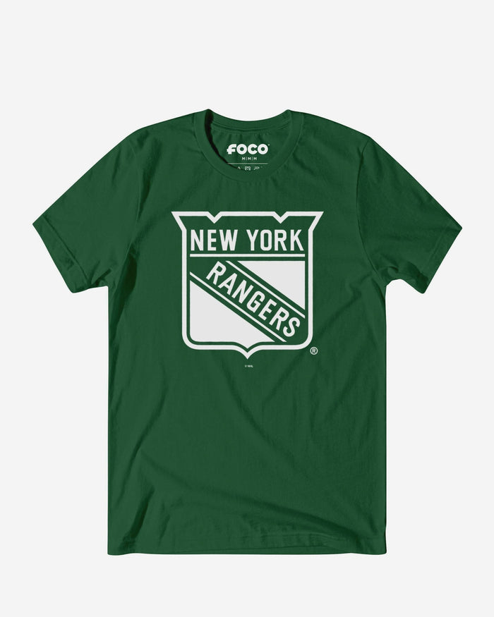 New York Rangers White Logo T-Shirt FOCO S - FOCO.com