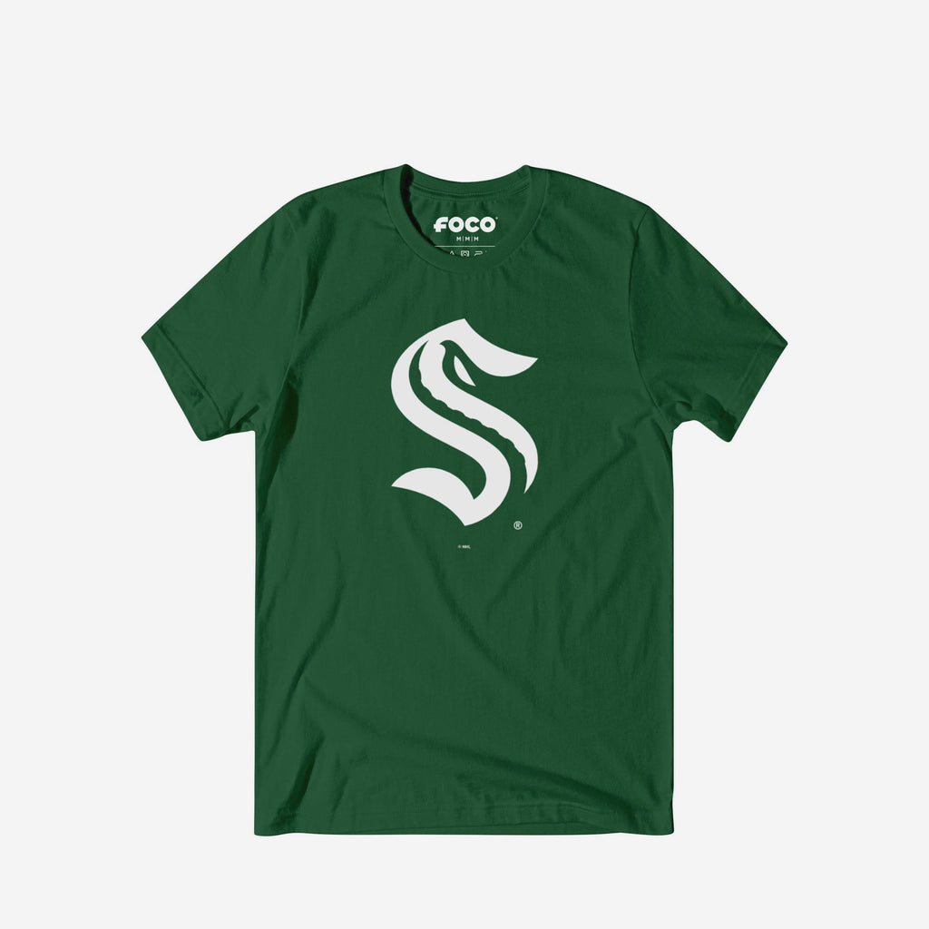 Seattle Kraken White Logo T-Shirt FOCO S - FOCO.com