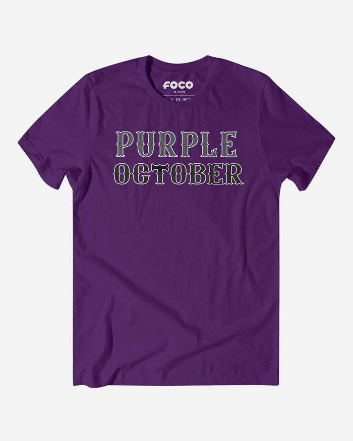 New York Purple October T-Shirt FOCO Team Purple S - FOCO.com