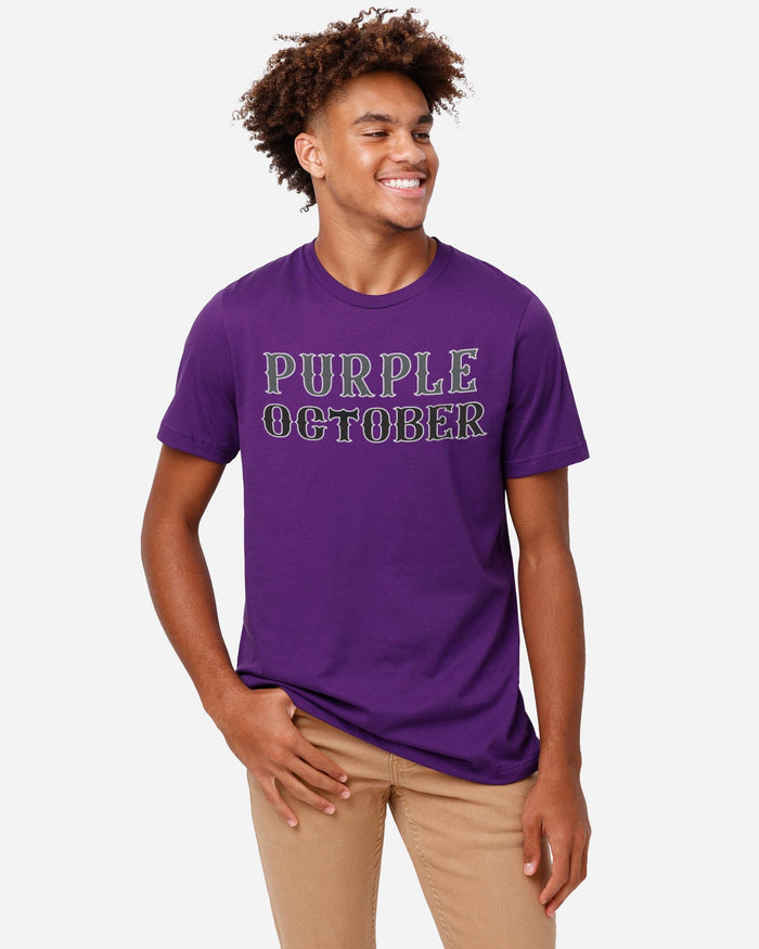 New York Purple October T-Shirt FOCO - FOCO.com