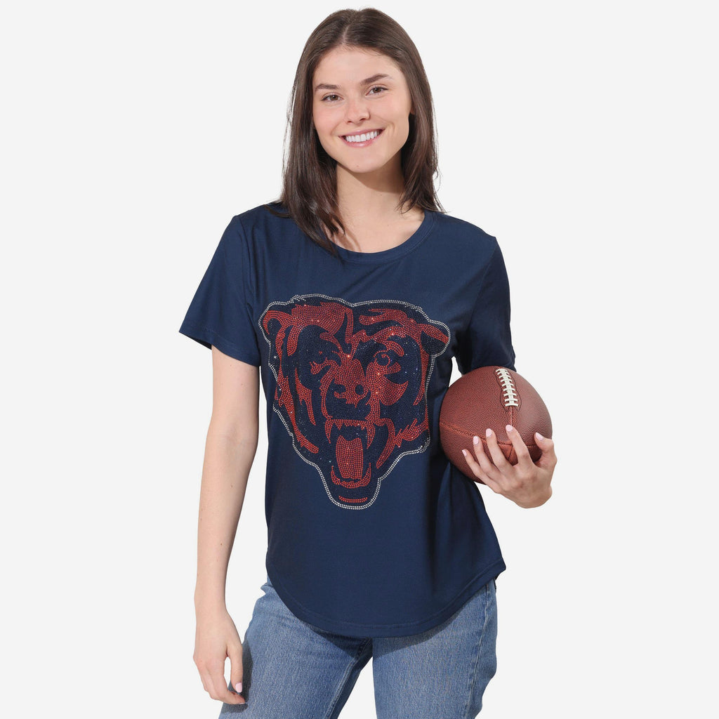 Chicago Bears Rhinestone Tunic Top FOCO S - FOCO.com