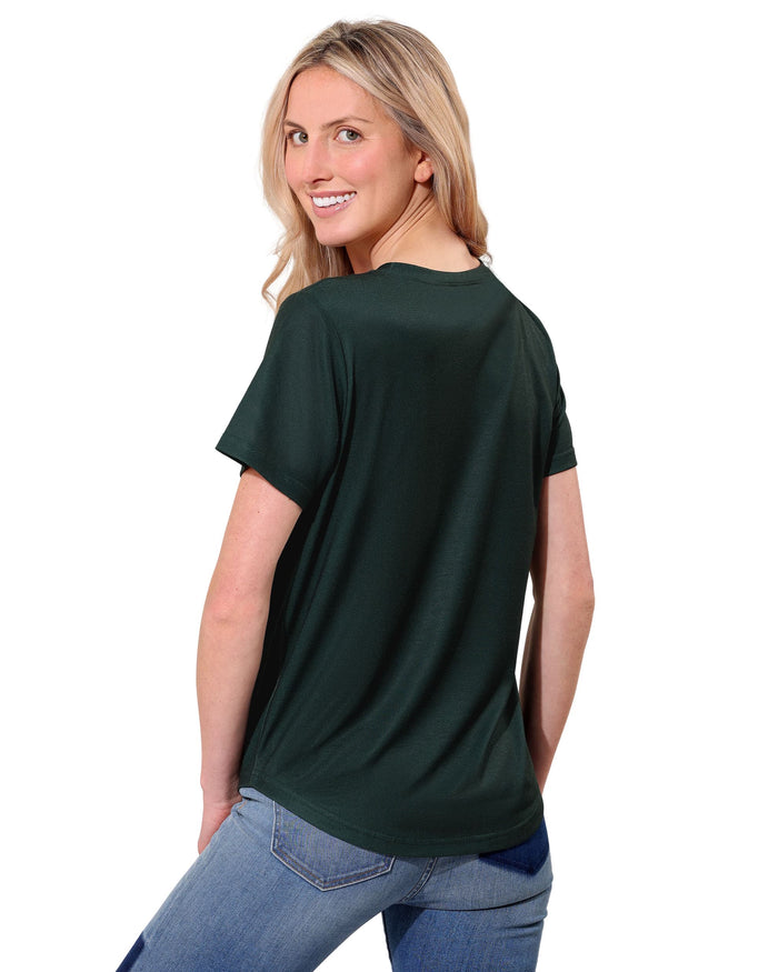 Green Bay Packers Rhinestone Tunic Top