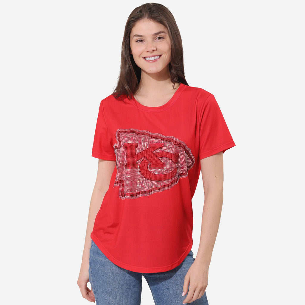 Kansas City Chiefs Rhinestone Tunic Top FOCO S - FOCO.com