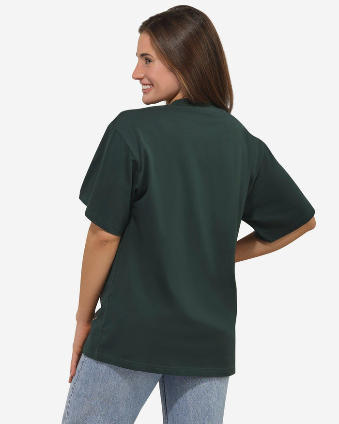 Green Bay Packers Womens Rhinestone Logo Oversized Holiday T-Shirt FOCO S - FOCO.com
