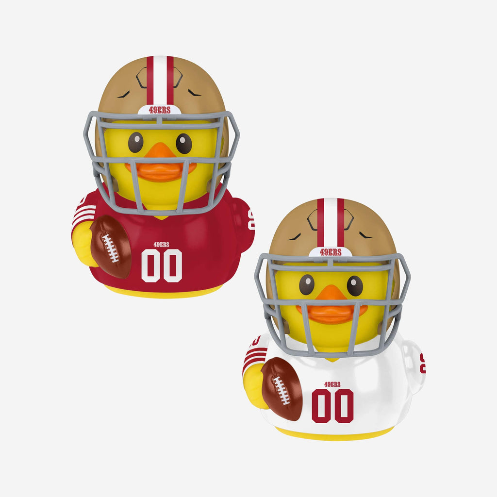 San Francisco 49ers 2 Pack Vinyl Ducks FOCO - FOCO.com