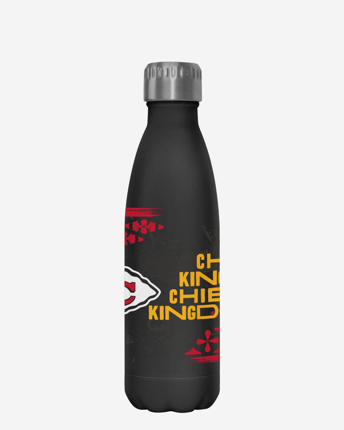 Kansas City Chiefs Super Bowl LIX Chiefs Kingdom Black 17 oz Stainless Steel Bottle FOCO - FOCO.com