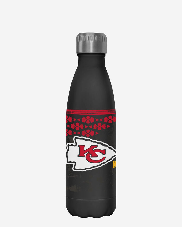 Kansas City Chiefs Super Bowl LIX Chiefs Kingdom Black 17 oz Stainless Steel Bottle FOCO - FOCO.com