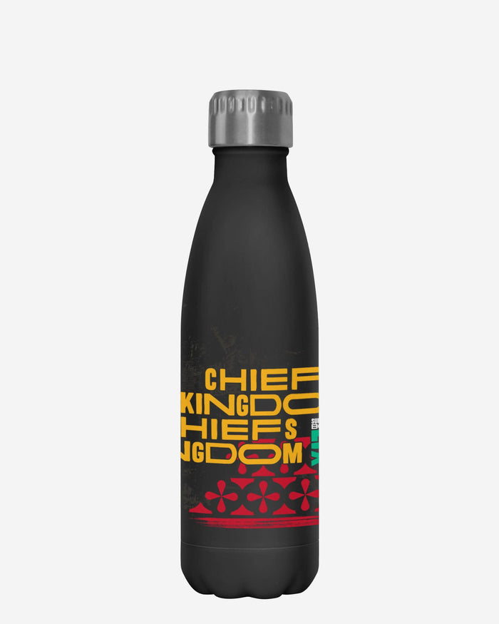 Kansas City Chiefs Super Bowl LIX Chiefs Kingdom Black 17 oz Stainless Steel Bottle FOCO - FOCO.com