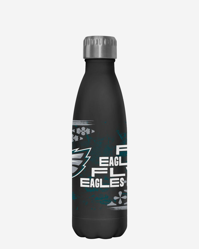 Philadelphia Eagles Super Bowl LIX Fly Eagles Fly Black 17 oz Stainless Steel Bottle FOCO - FOCO.com