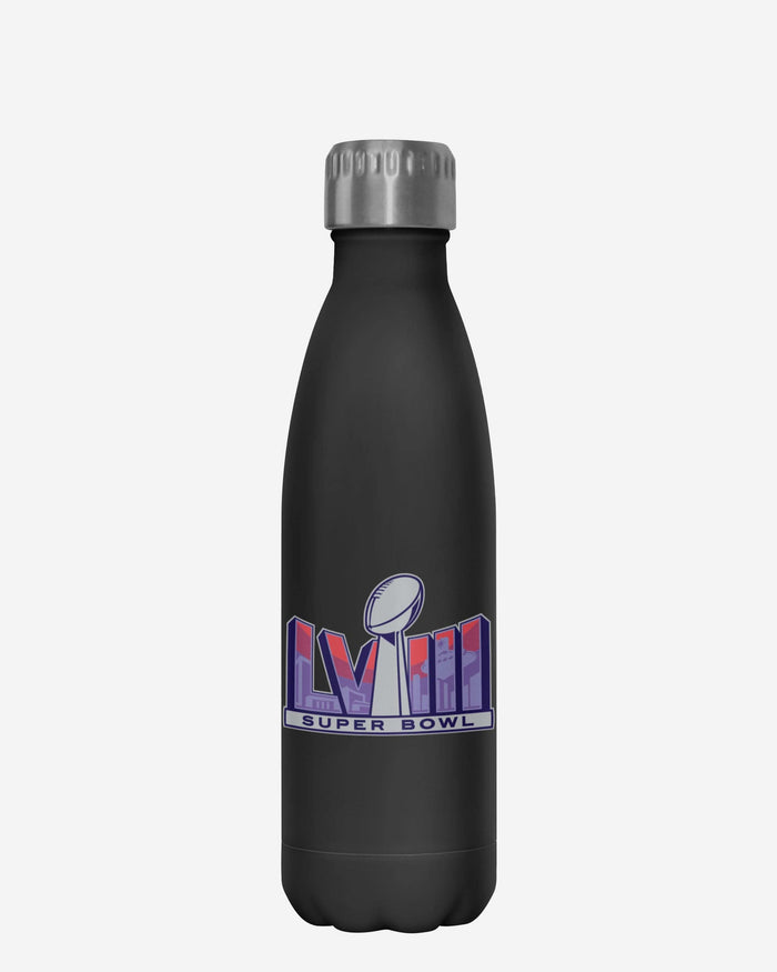 San Francisco 49ers Super Bowl LVIII Black 17 oz Stainless Steel Bottle FOCO - FOCO.com