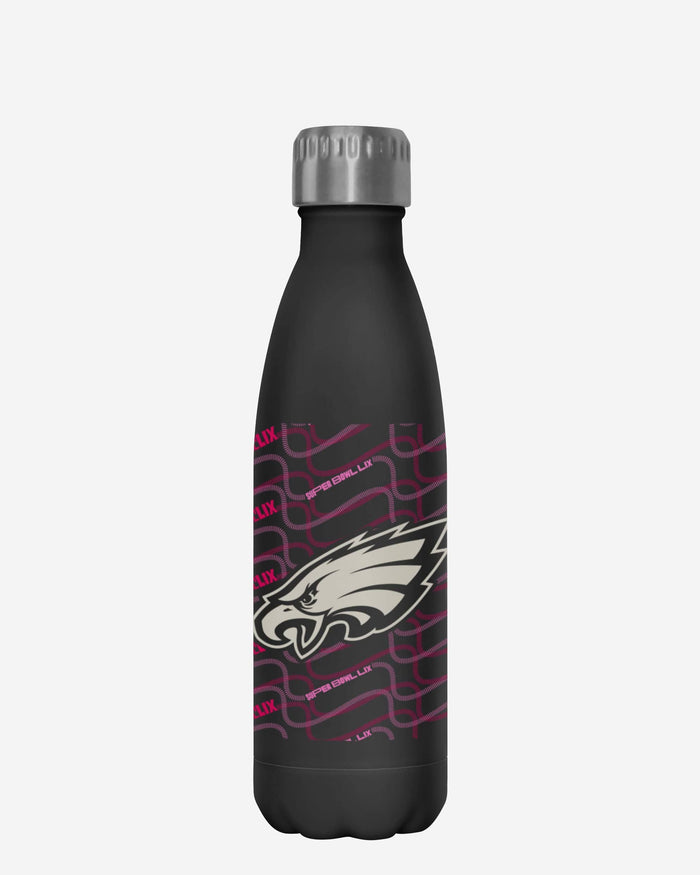 Philadelphia Eagles Super Bowl LIX Bound Black 17 oz Stainless Steel Bottle FOCO - FOCO.com