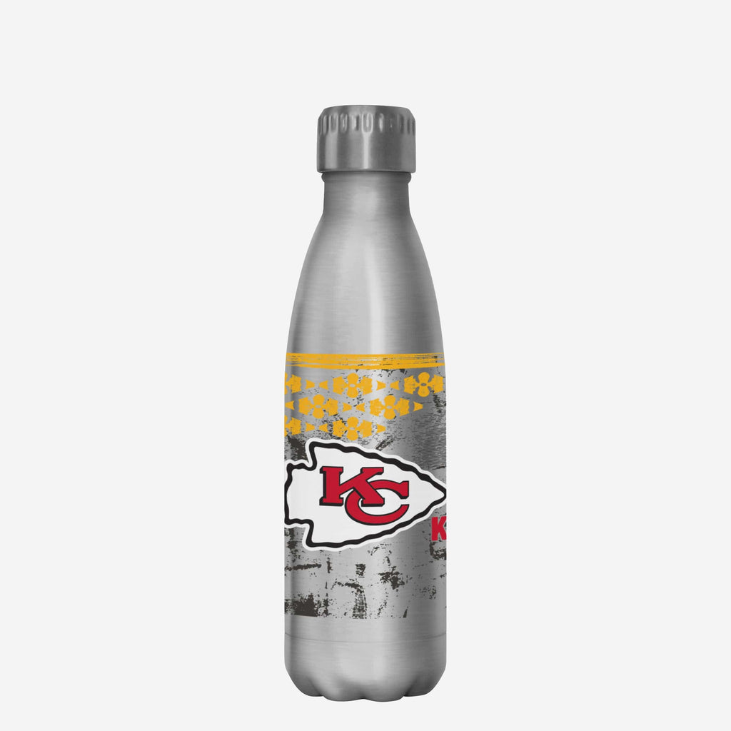 Kansas City Chiefs Super Bowl LIX Chiefs Kingdom Silver 17 oz Stainless Steel Bottle FOCO - FOCO.com