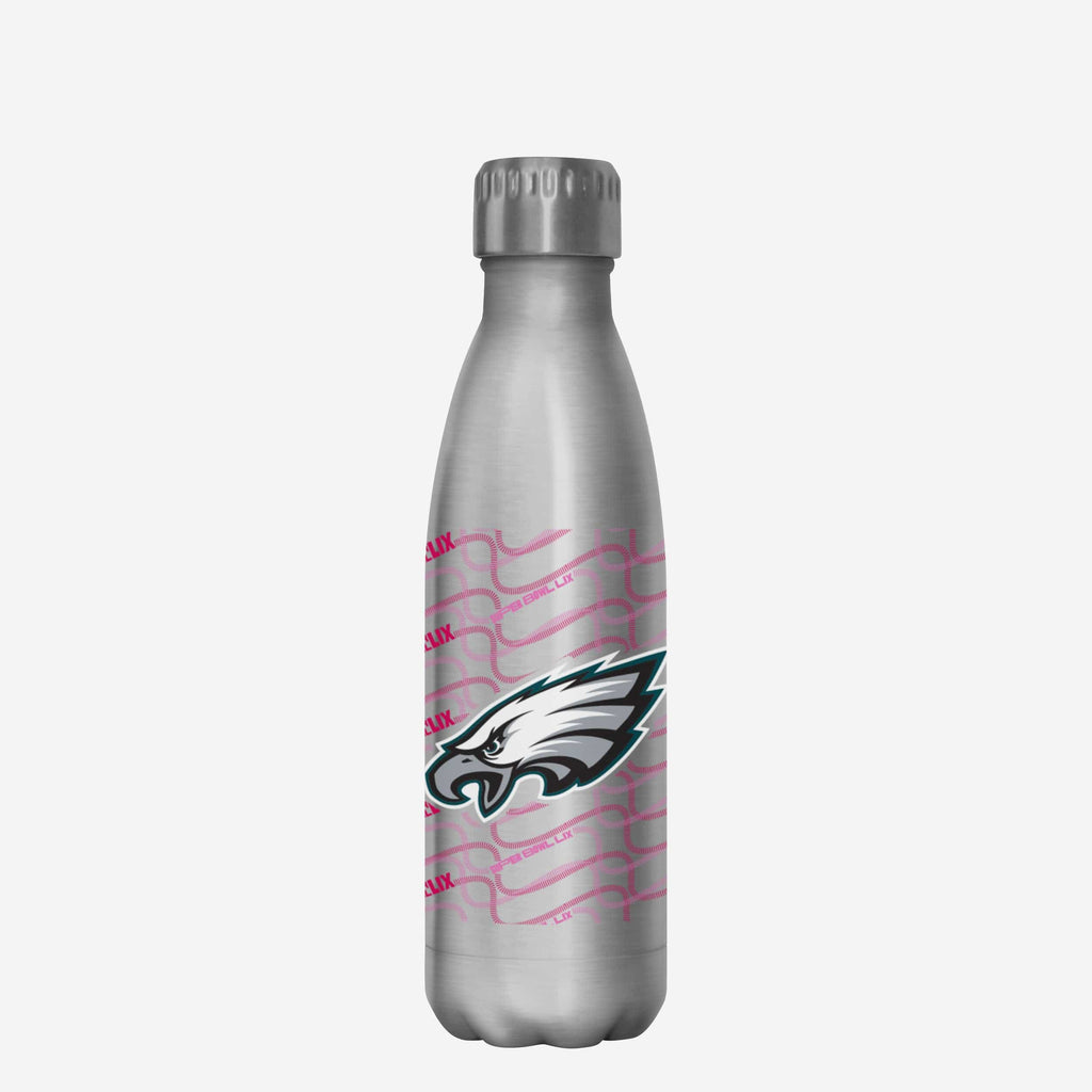 Philadelphia Eagles Super Bowl LIX Bound Silver 17 oz Stainless Steel Bottle FOCO - FOCO.com