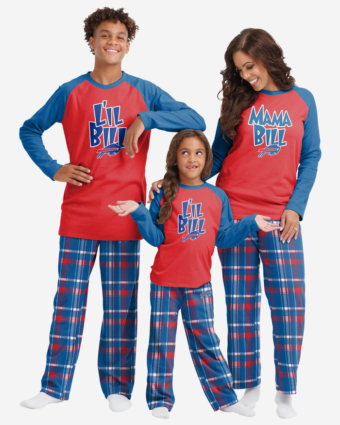 Buffalo Bills Youth Plaid Family Holiday Pajamas FOCO - FOCO.com