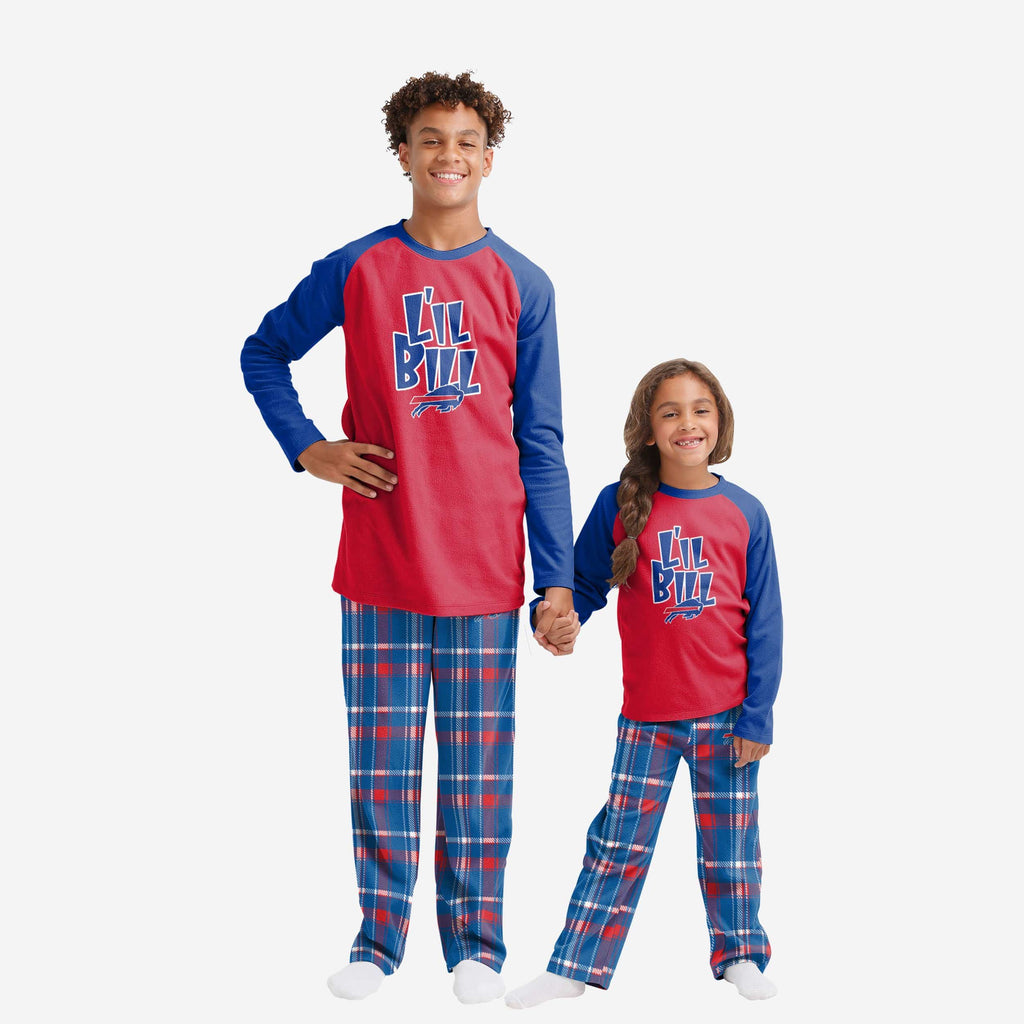 Buffalo Bills Youth Plaid Family Holiday Pajamas FOCO 4 - FOCO.com