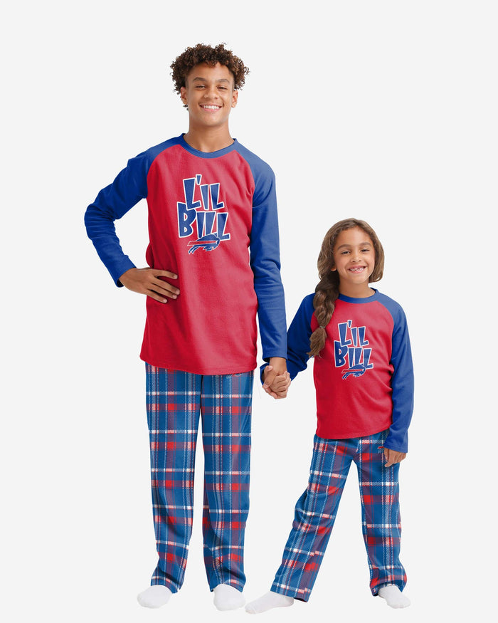 Buffalo Bills Youth Plaid Family Holiday Pajamas FOCO 4 - FOCO.com