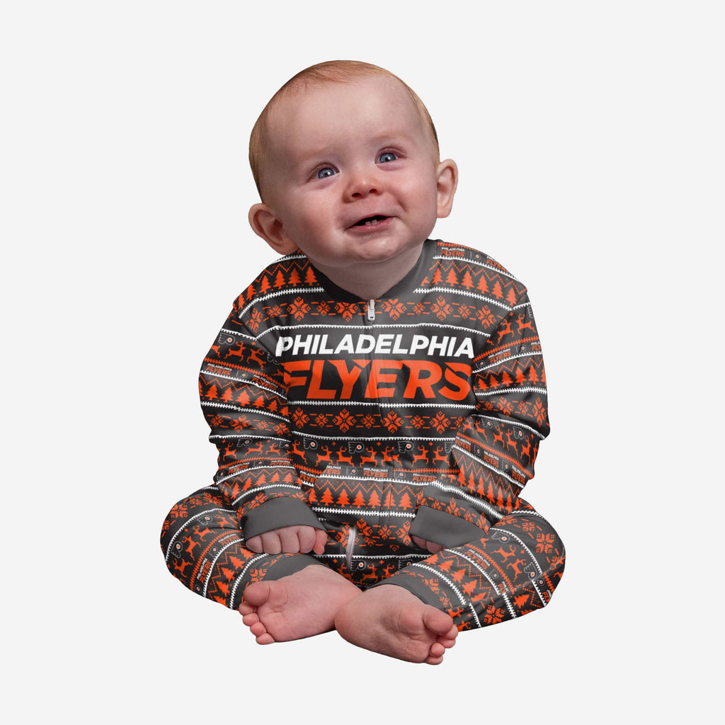 Philadelphia Flyers Infant Family Holiday Pajamas FOCO 12 mo - FOCO.com