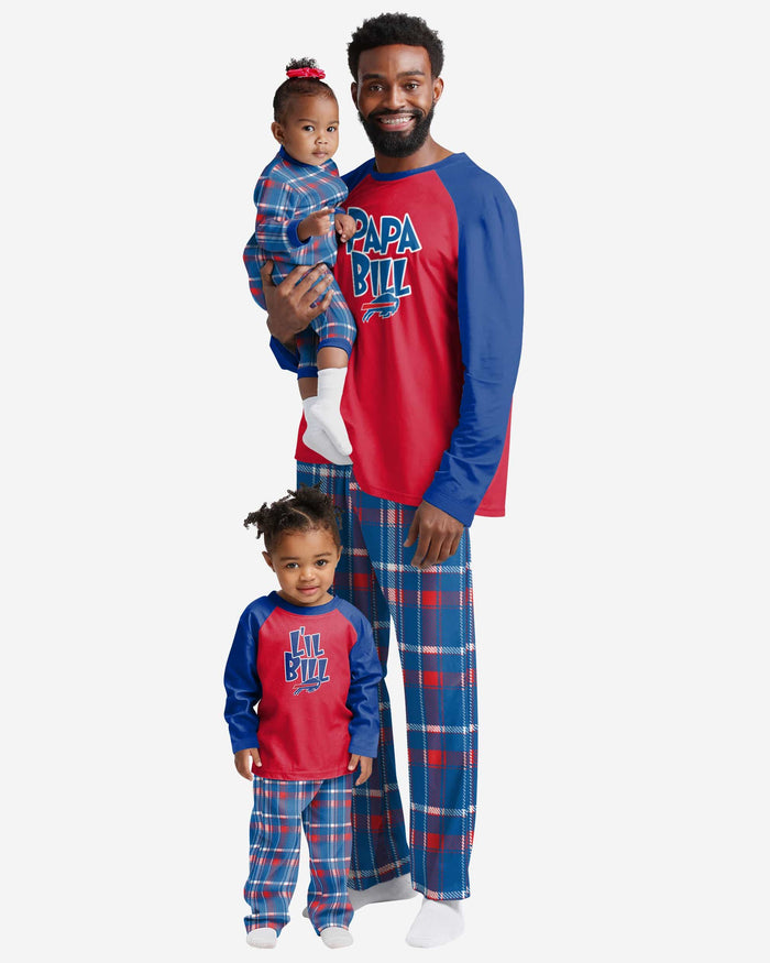 Buffalo Bills Infant Plaid Family Holiday Pajamas FOCO - FOCO.com