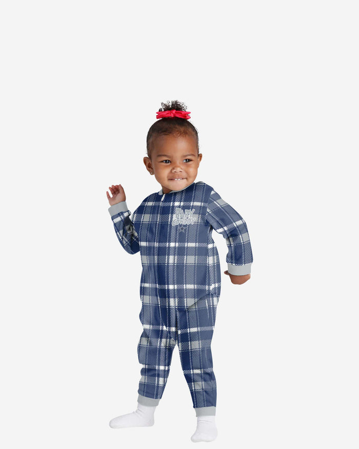 Dallas Cowboys Infant Plaid Family Holiday Pajamas FOCO 12 mo - FOCO.com