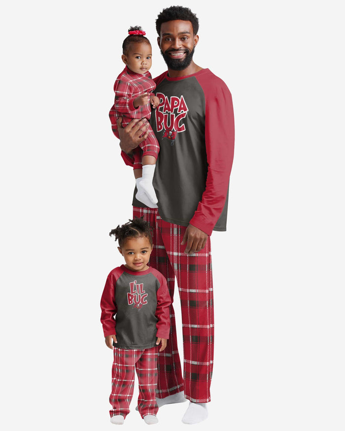 Tampa Bay Buccaneers Infant Plaid Family Holiday Pajamas FOCO - FOCO.com