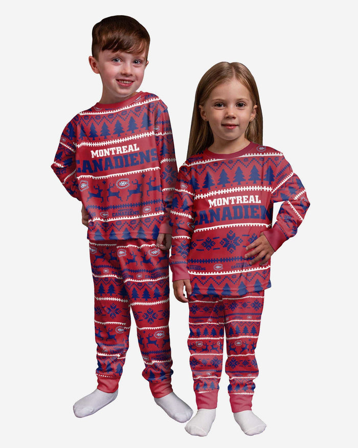 Montreal Canadiens Toddler Family Holiday Pajamas FOCO 2T - FOCO.com