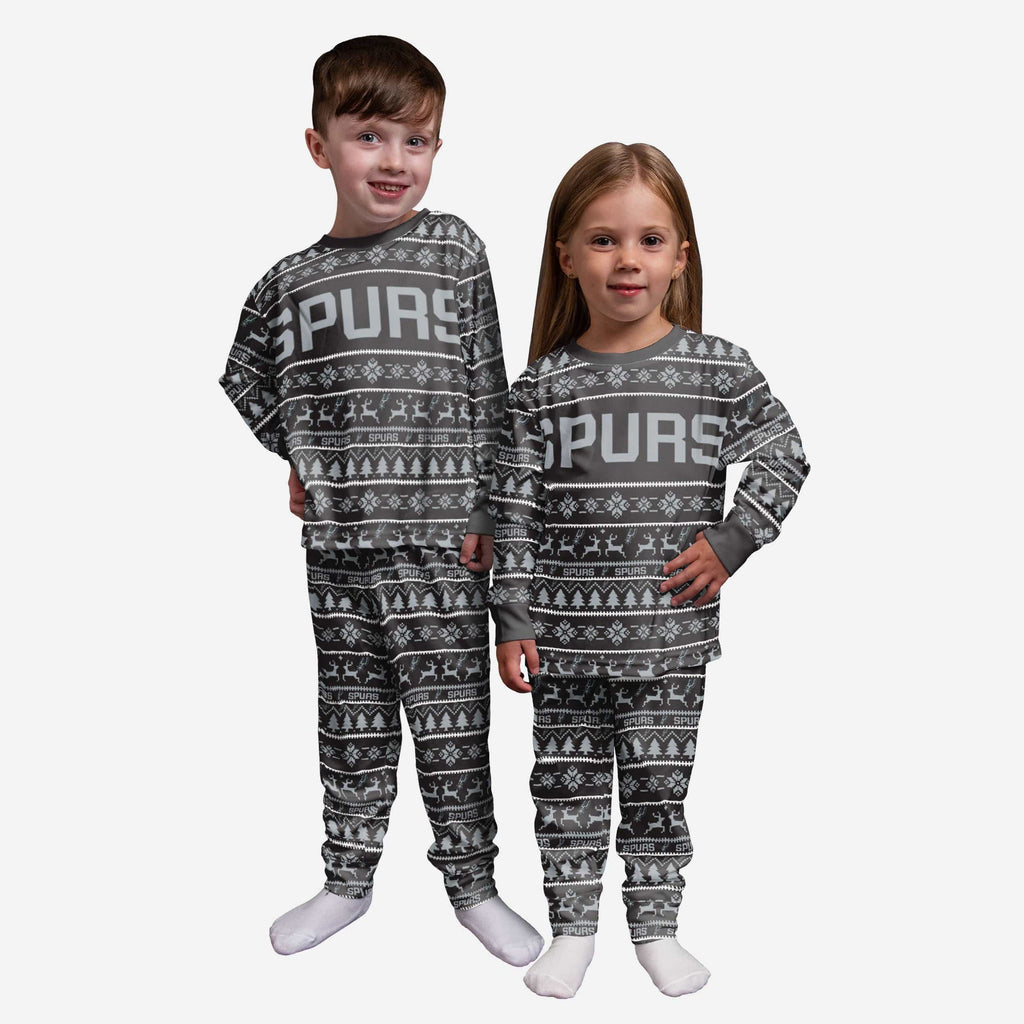 San Antonio Spurs Toddler Family Holiday Pajamas FOCO 2T - FOCO.com