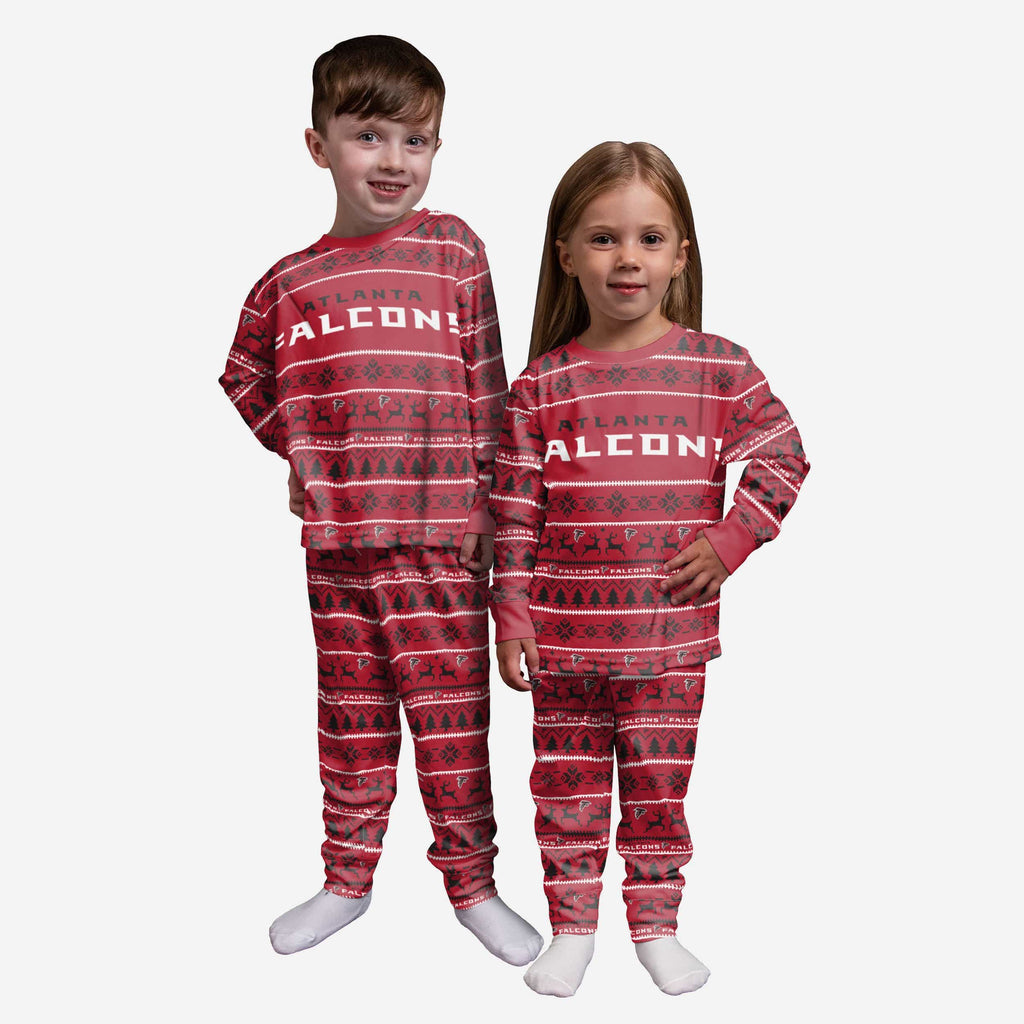 Atlanta Falcons Toddler Family Holiday Pajamas FOCO 2T - FOCO.com